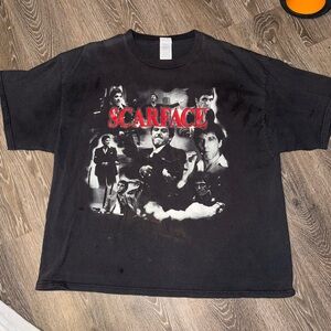 Delta Pro Weight Gray T-Shirt vintage Scarface movie rare shirt